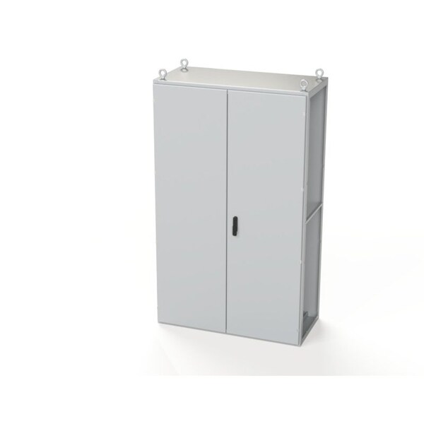 3 Point Latch with Padlock Swing Handle Electrical Enclosures, 78.74 in H, 22 in D, 47.24 in W